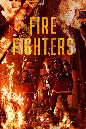 Firefighters watch Firefighters